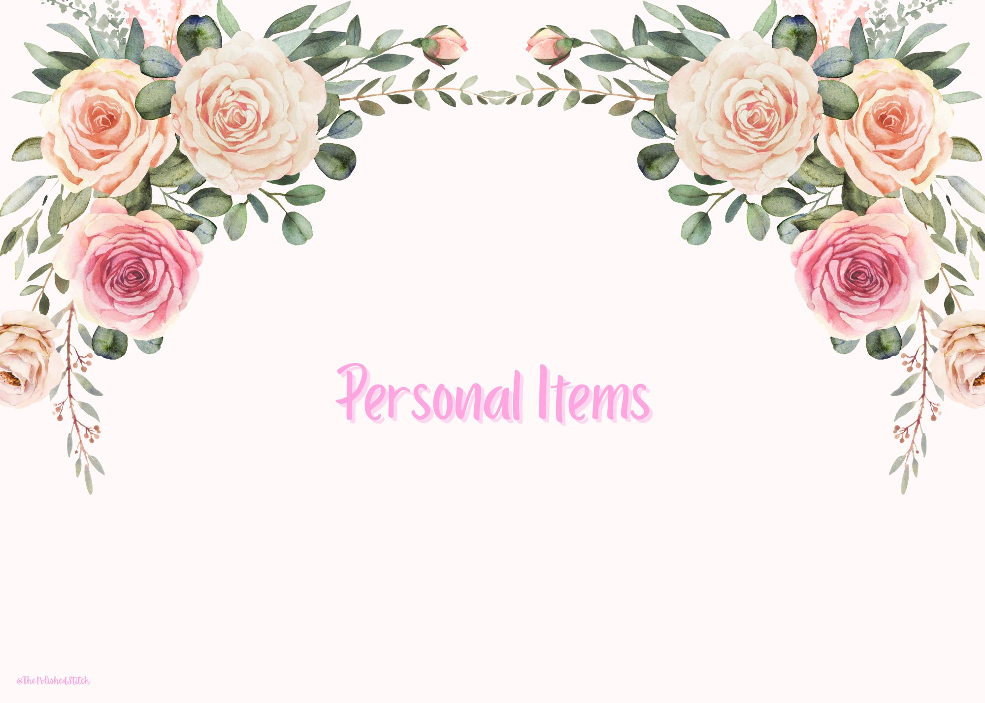 Personal Items