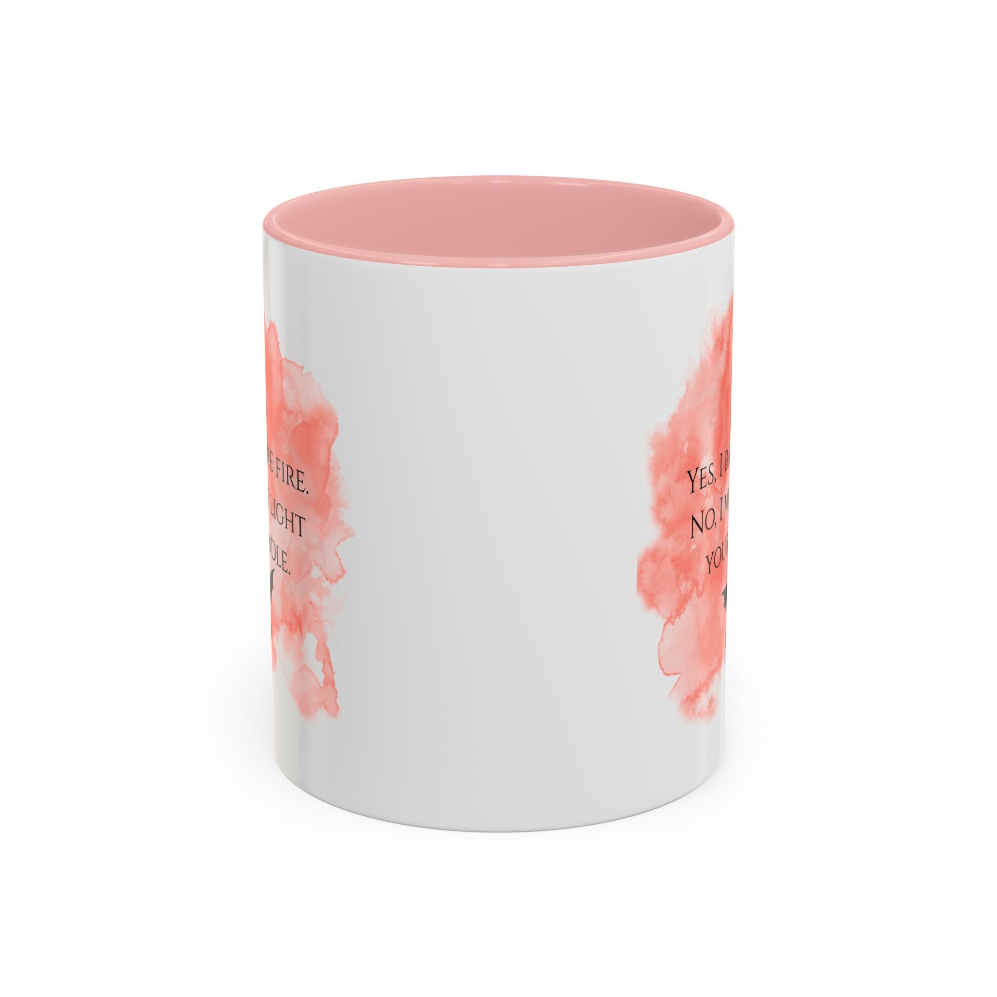 Coffee Mug — 'Yes, I Breathe Fire. No, I Won't Light Your Candle' Dragon Accent Mug