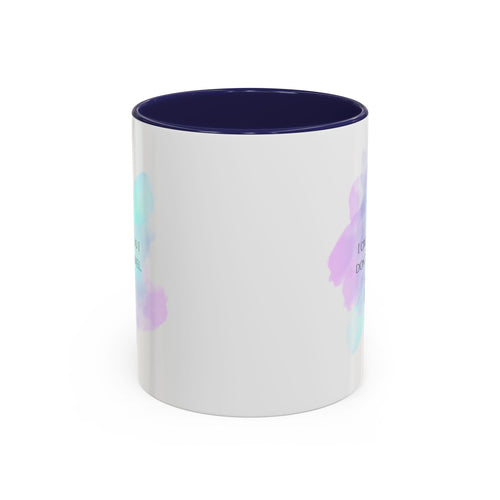 Crochet Coffee Mug — "I Crochet So I Don't Unravel" Accent Ceramic Mug