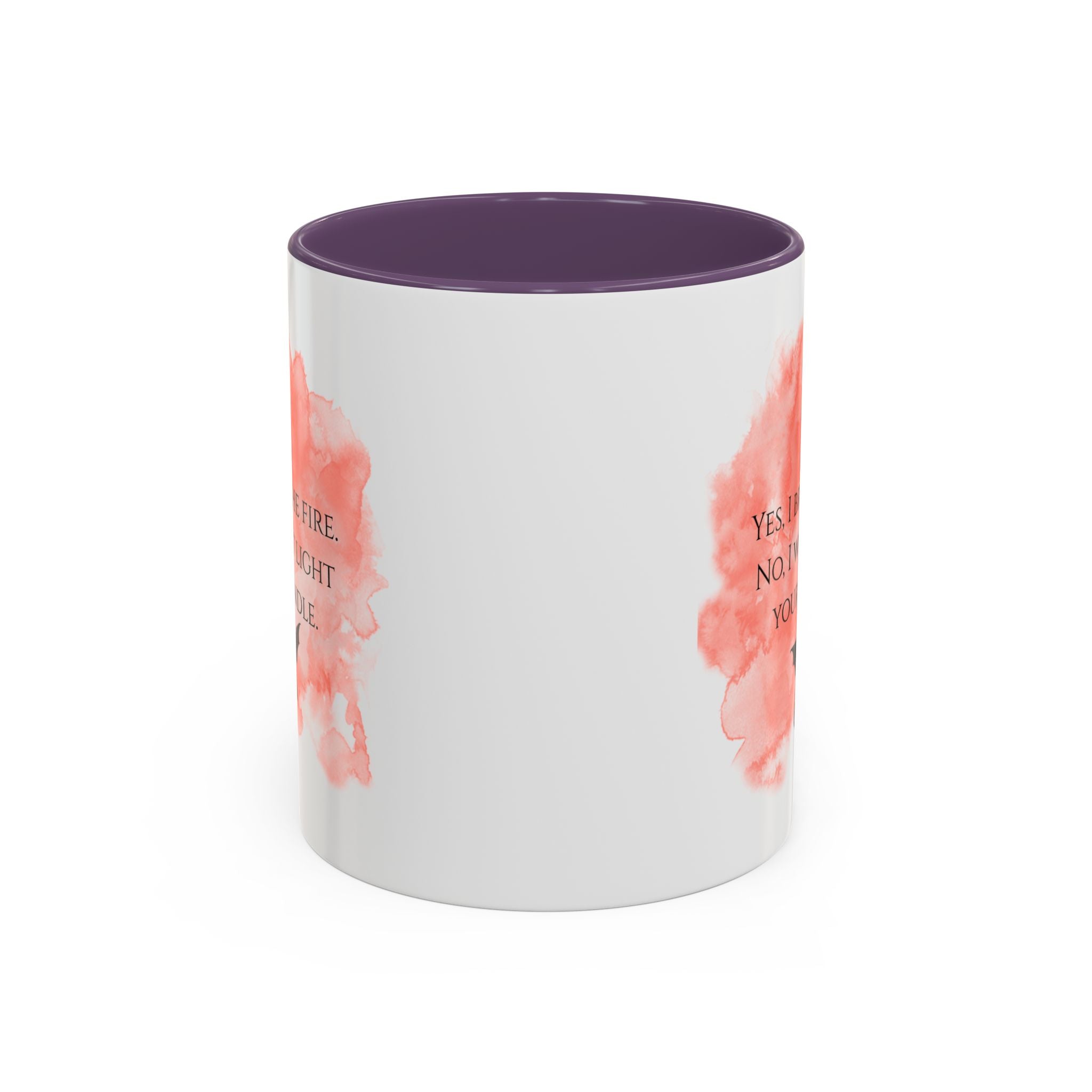 Coffee Mug — 'Yes, I Breathe Fire. No, I Won't Light Your Candle' Dragon Accent Mug