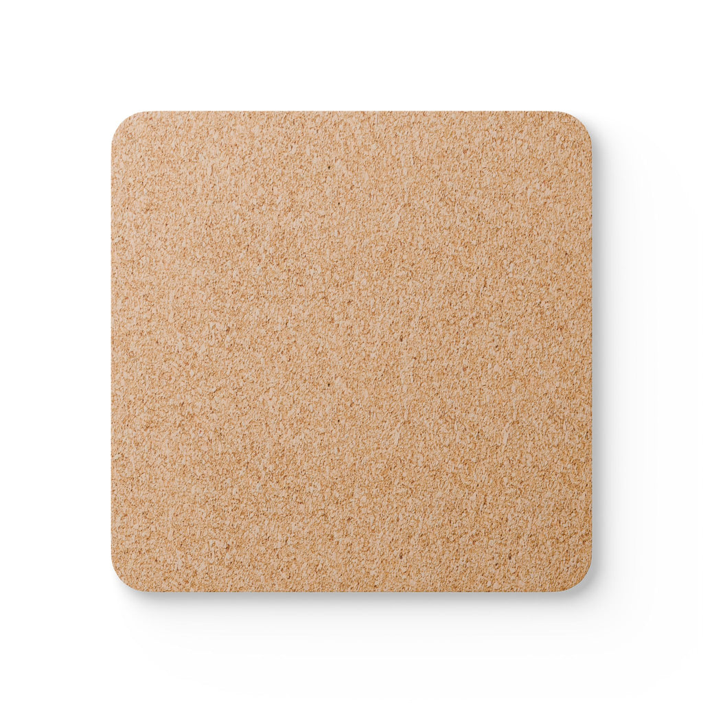 Knitting Coaster Set — "I Crochet So I Don't Unravel" Cork Coasters (Yarn & Needles)