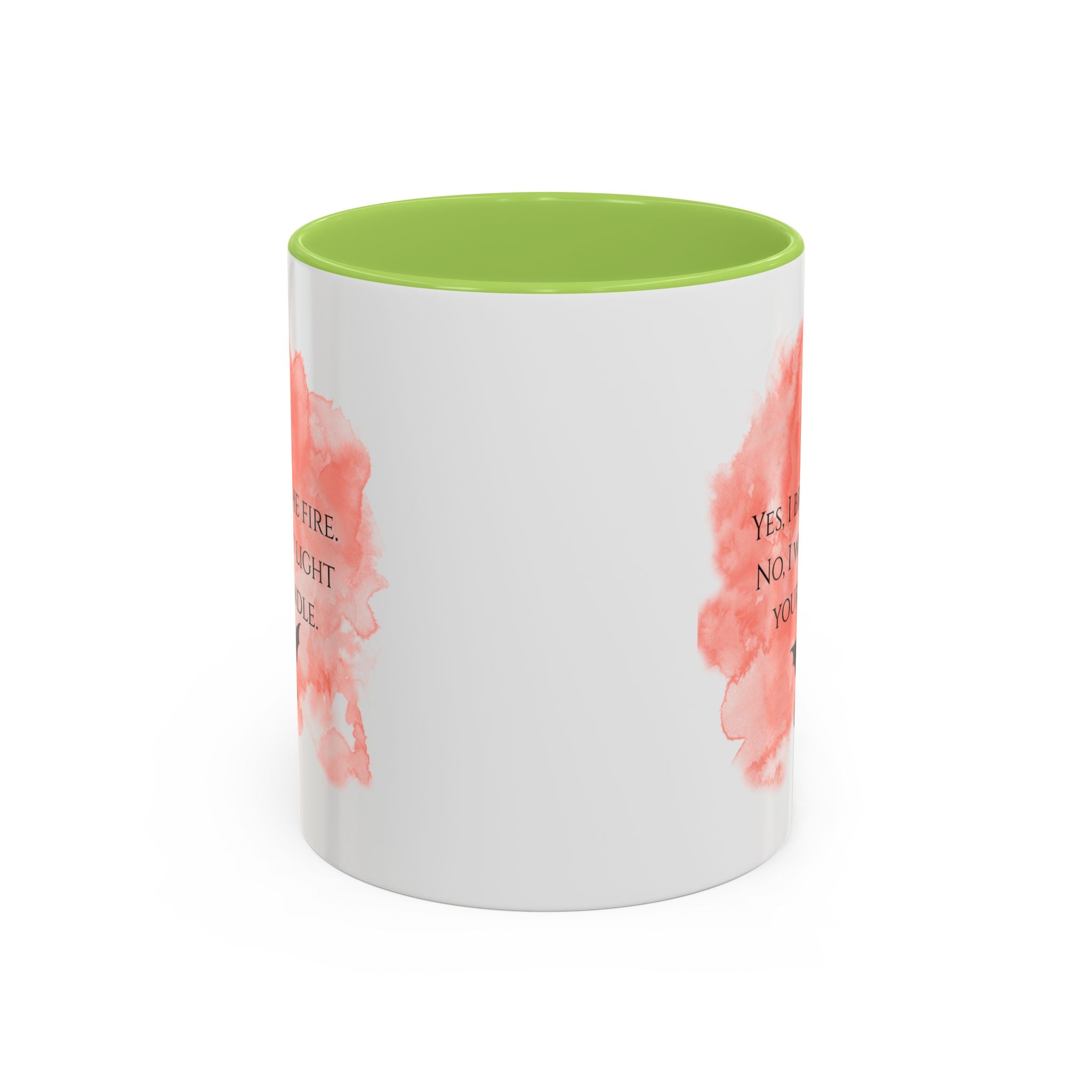 Coffee Mug — 'Yes, I Breathe Fire. No, I Won't Light Your Candle' Dragon Accent Mug