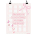 Motivational Poster — “Discipline is remembering what you want most” Pink Butterflies