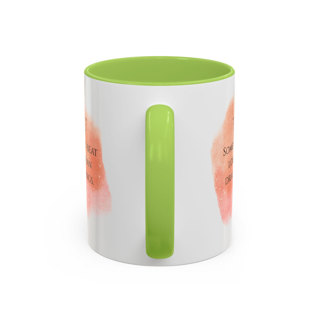 Dragon Hearts Accent Coffee Mug — “Some Hearts Beat Louder Than Dragon Wings”