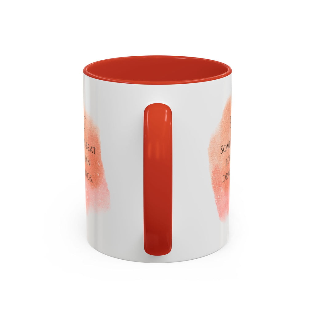 Dragon Hearts Accent Coffee Mug — “Some Hearts Beat Louder Than Dragon Wings”