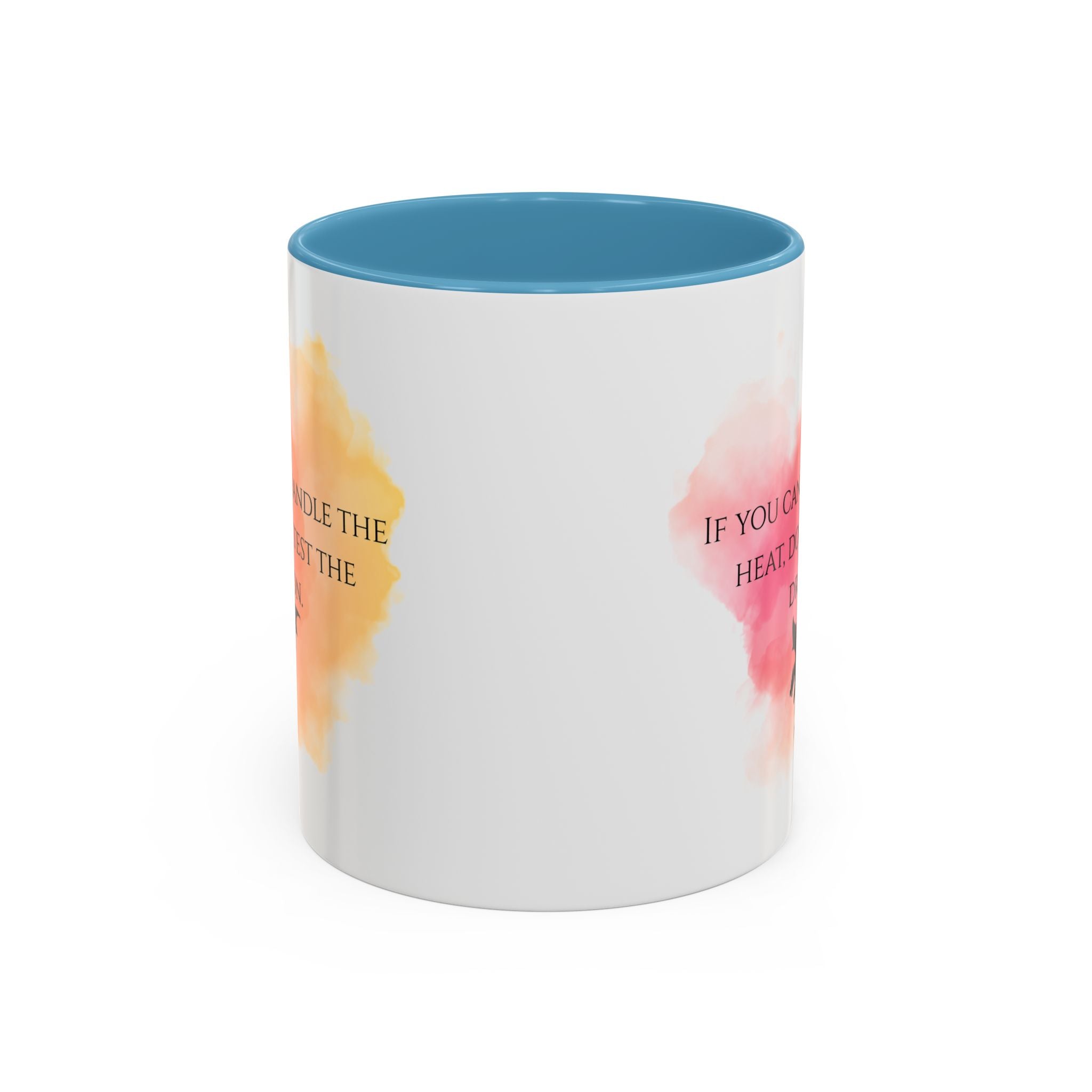 Dragon Quote Accent Coffee Mug — "If You Can't Handle the Heat, Don't Test the Dragon"