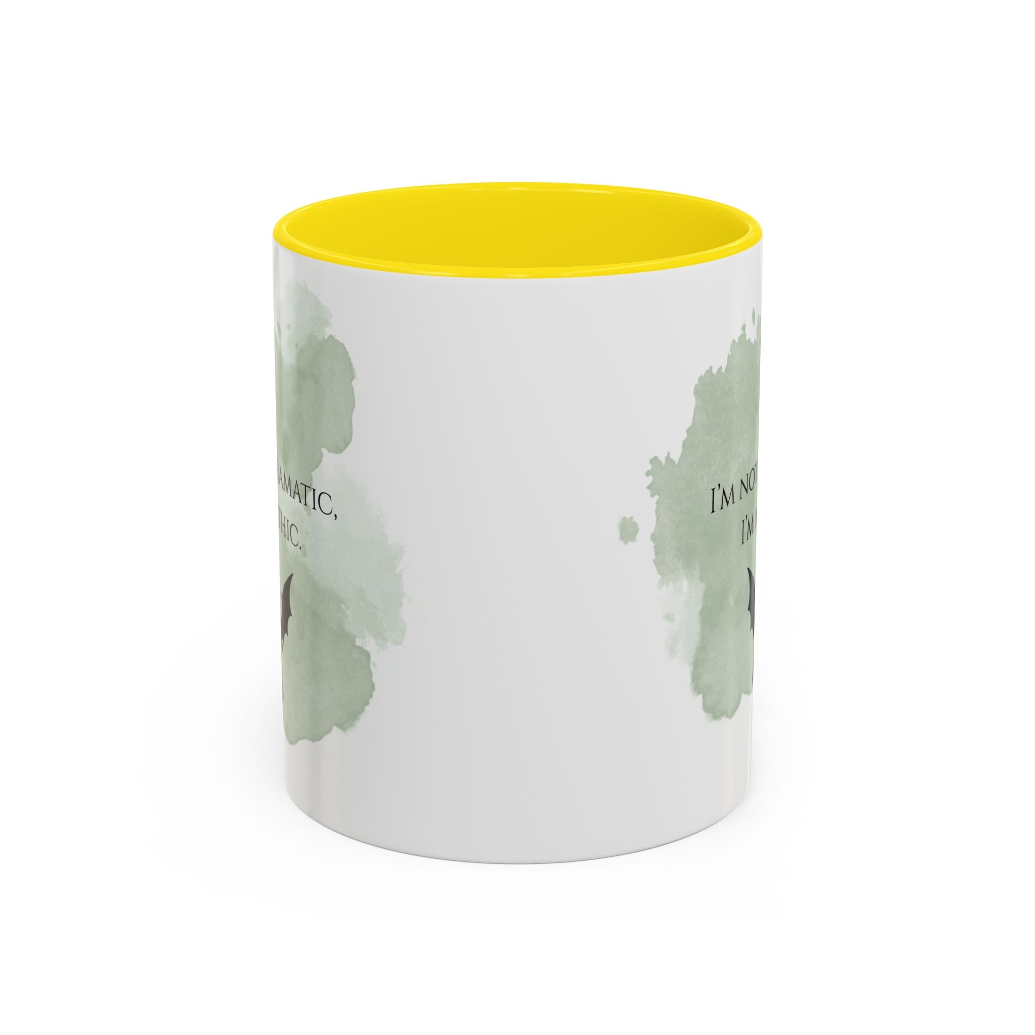 Mythic Dragon Coffee Mug — “I’m Not Dramatic, I’m Mythic” Accent Ceramic Mug