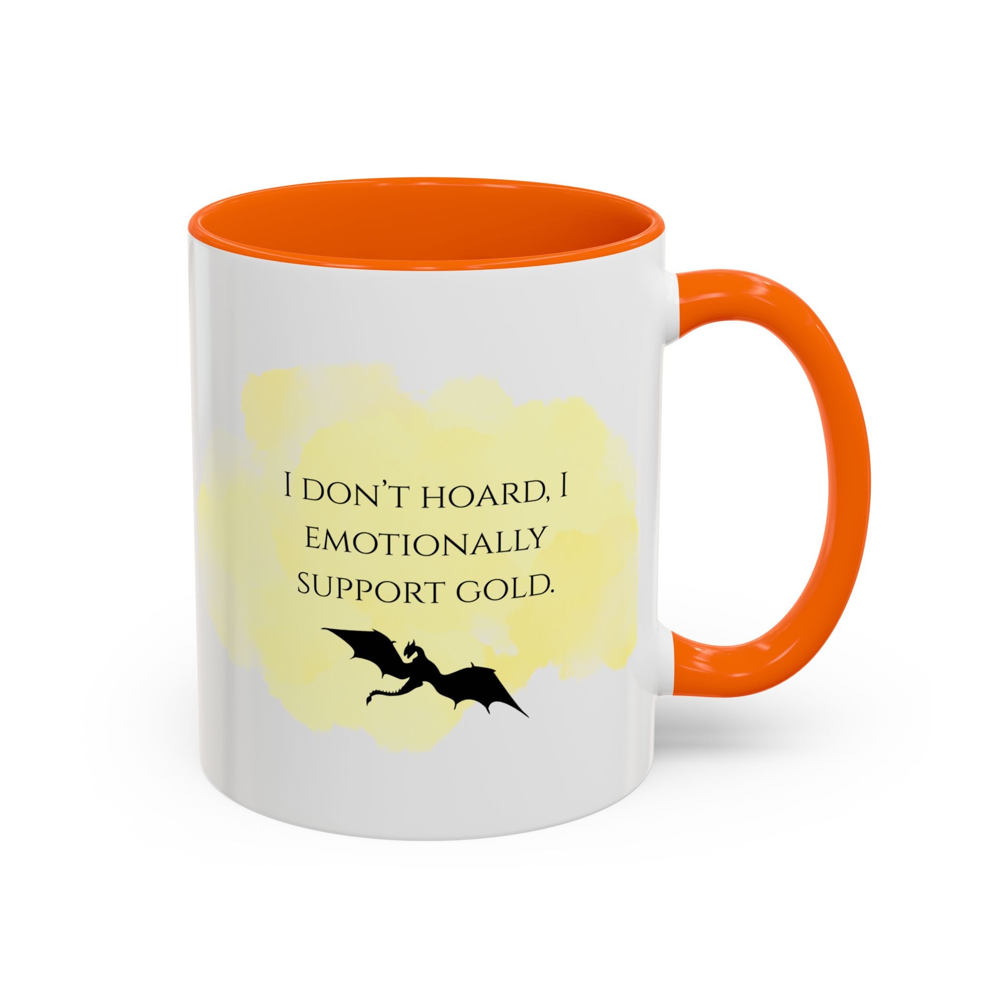 Coffee Mug — "I Don’t Hoard. I Emotionally Support Gold." Dragon Treasure Funny Gift
