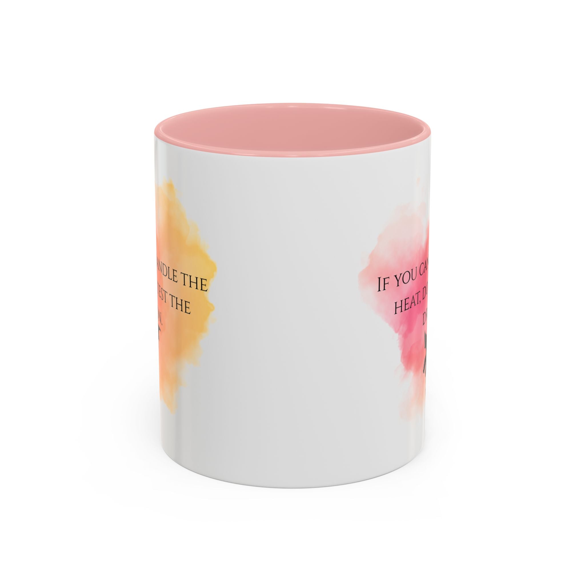 Dragon Quote Accent Coffee Mug — "If You Can't Handle the Heat, Don't Test the Dragon"