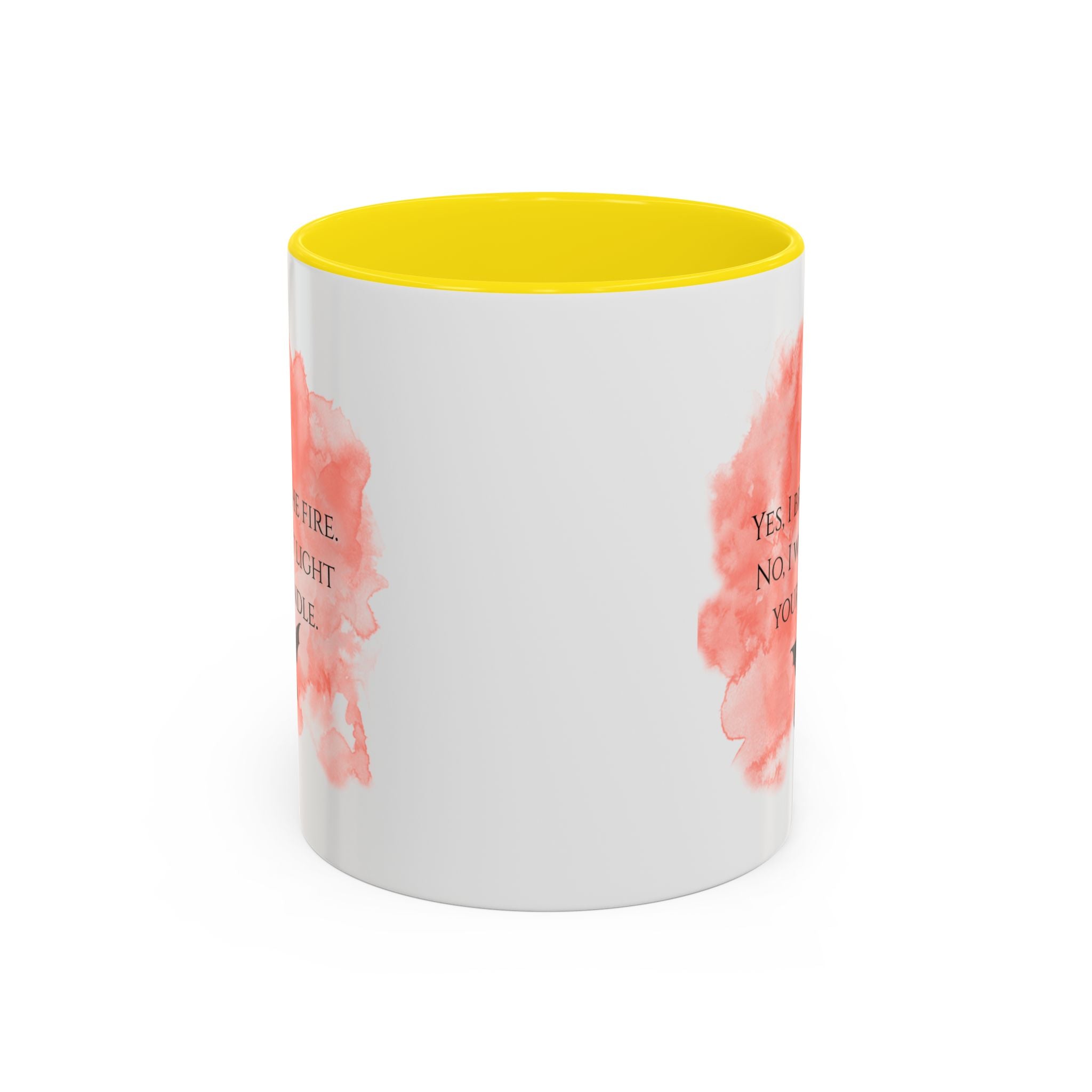 Coffee Mug — 'Yes, I Breathe Fire. No, I Won't Light Your Candle' Dragon Accent Mug