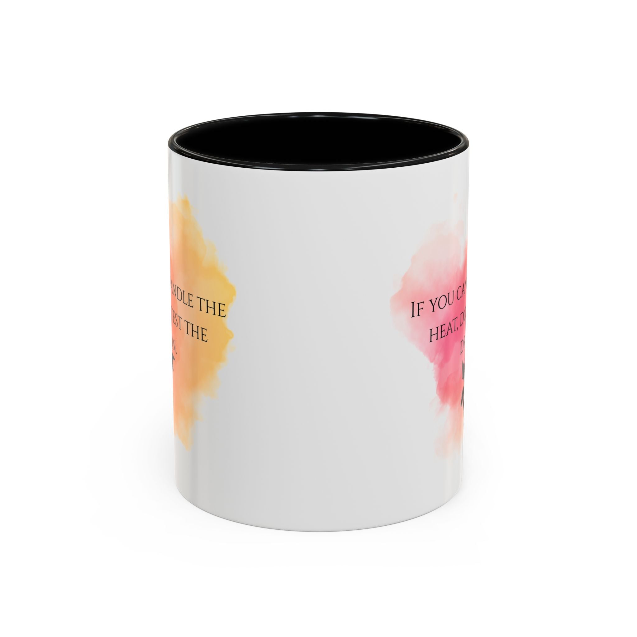 Dragon Quote Accent Coffee Mug — "If You Can't Handle the Heat, Don't Test the Dragon"