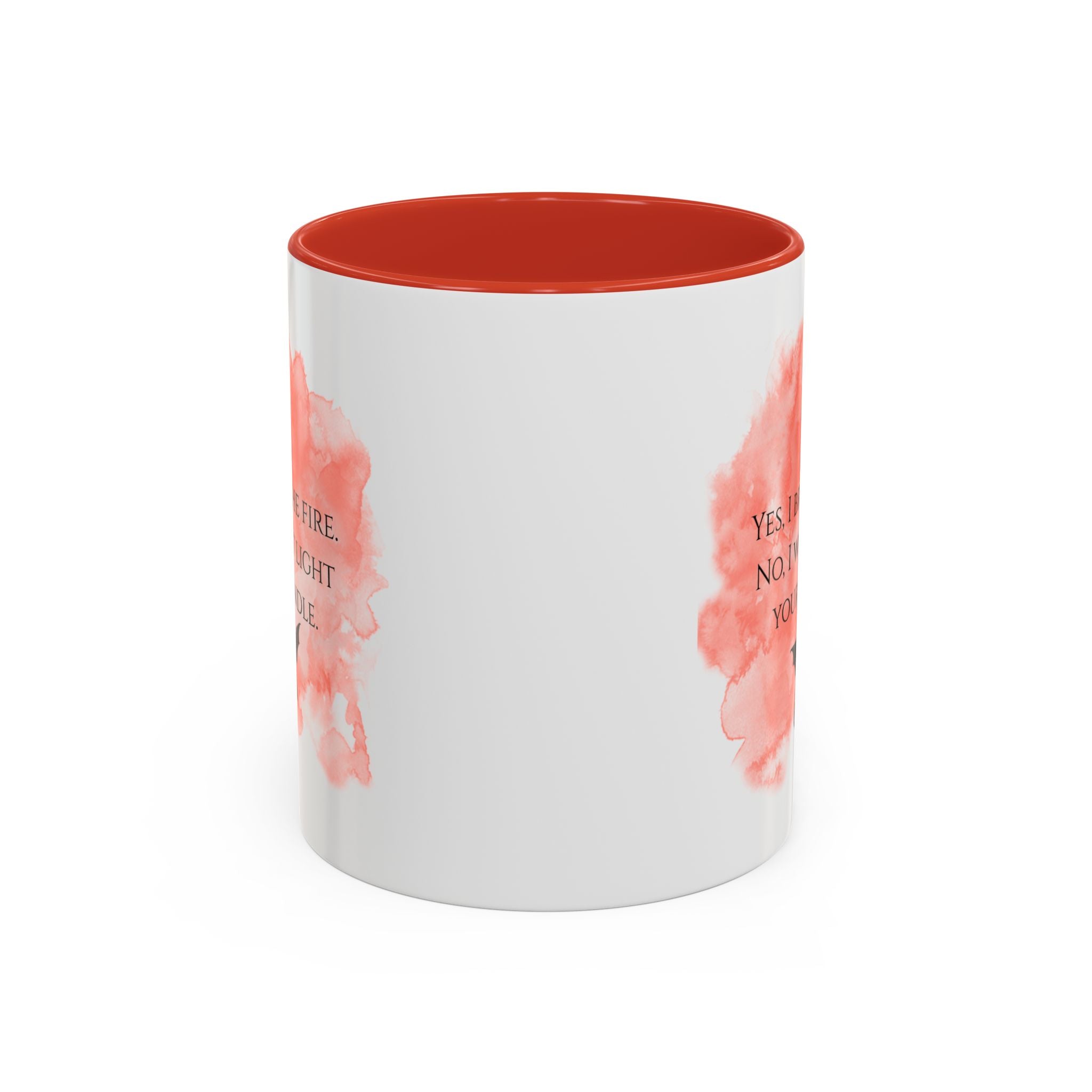 Coffee Mug — 'Yes, I Breathe Fire. No, I Won't Light Your Candle' Dragon Accent Mug