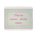 Sherpa Blanket - "Trust the process. And the acetone" Vintage Floral Throw