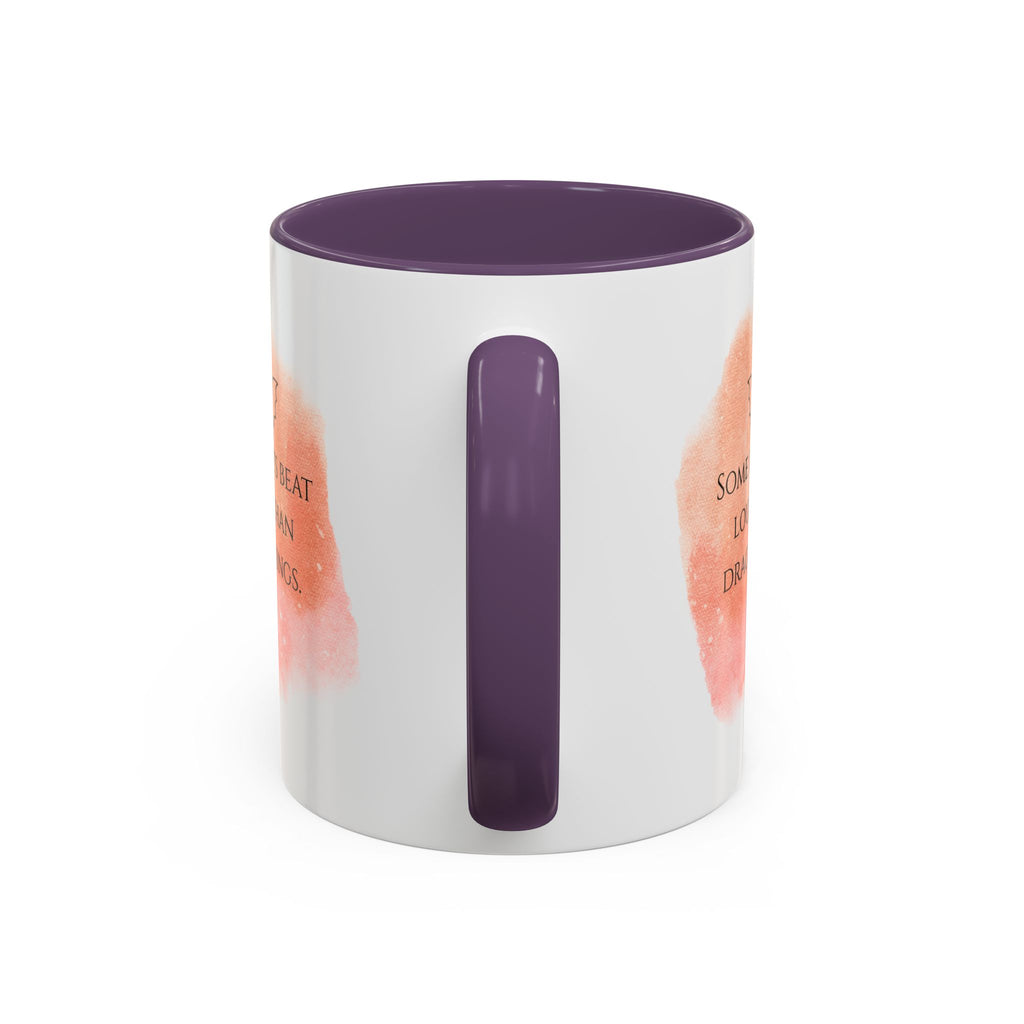 Dragon Hearts Accent Coffee Mug — “Some Hearts Beat Louder Than Dragon Wings”