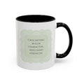 Funny Crochet Quote Accent Coffee Mug — Pastel Yarn Lover Gift (11/15oz)