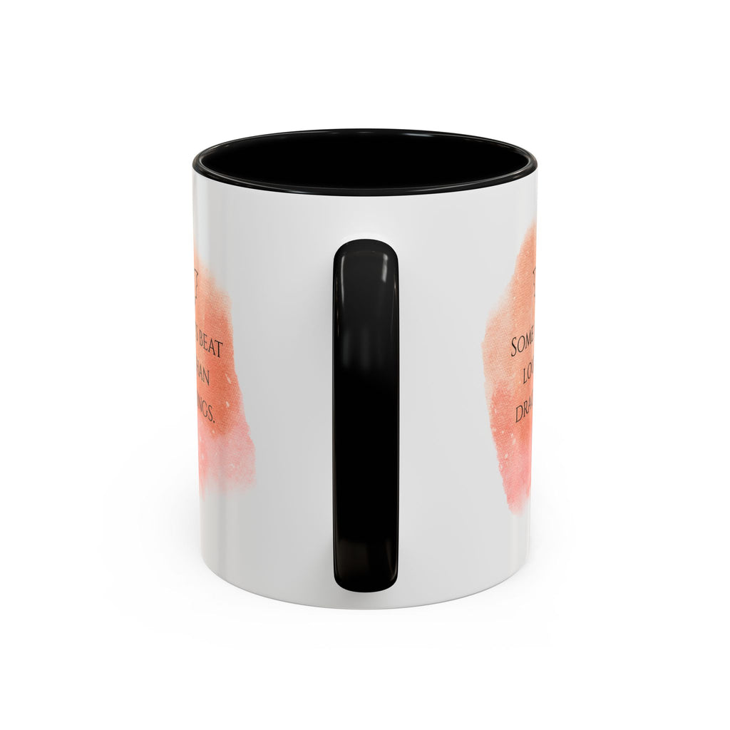 Dragon Hearts Accent Coffee Mug — “Some Hearts Beat Louder Than Dragon Wings”