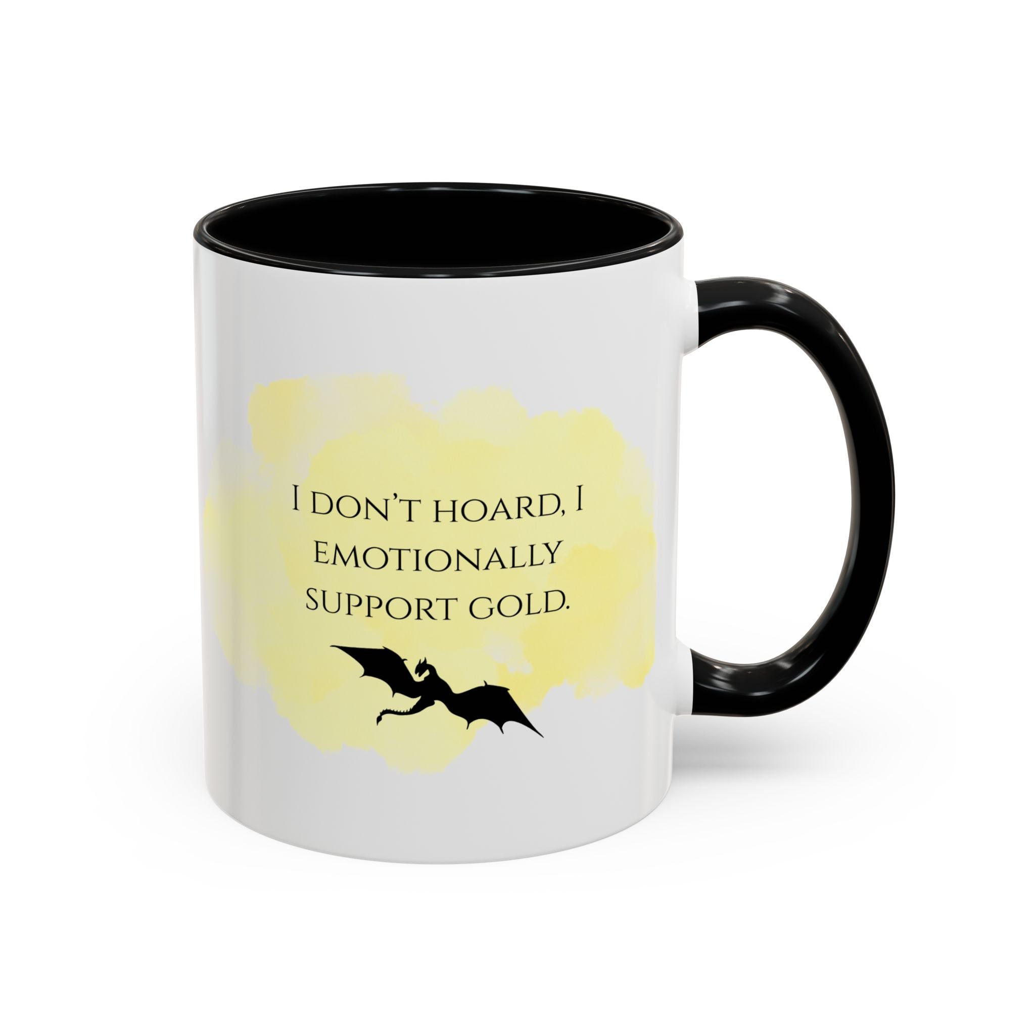 Coffee Mug — "I Don’t Hoard. I Emotionally Support Gold." Dragon Treasure Funny Gift