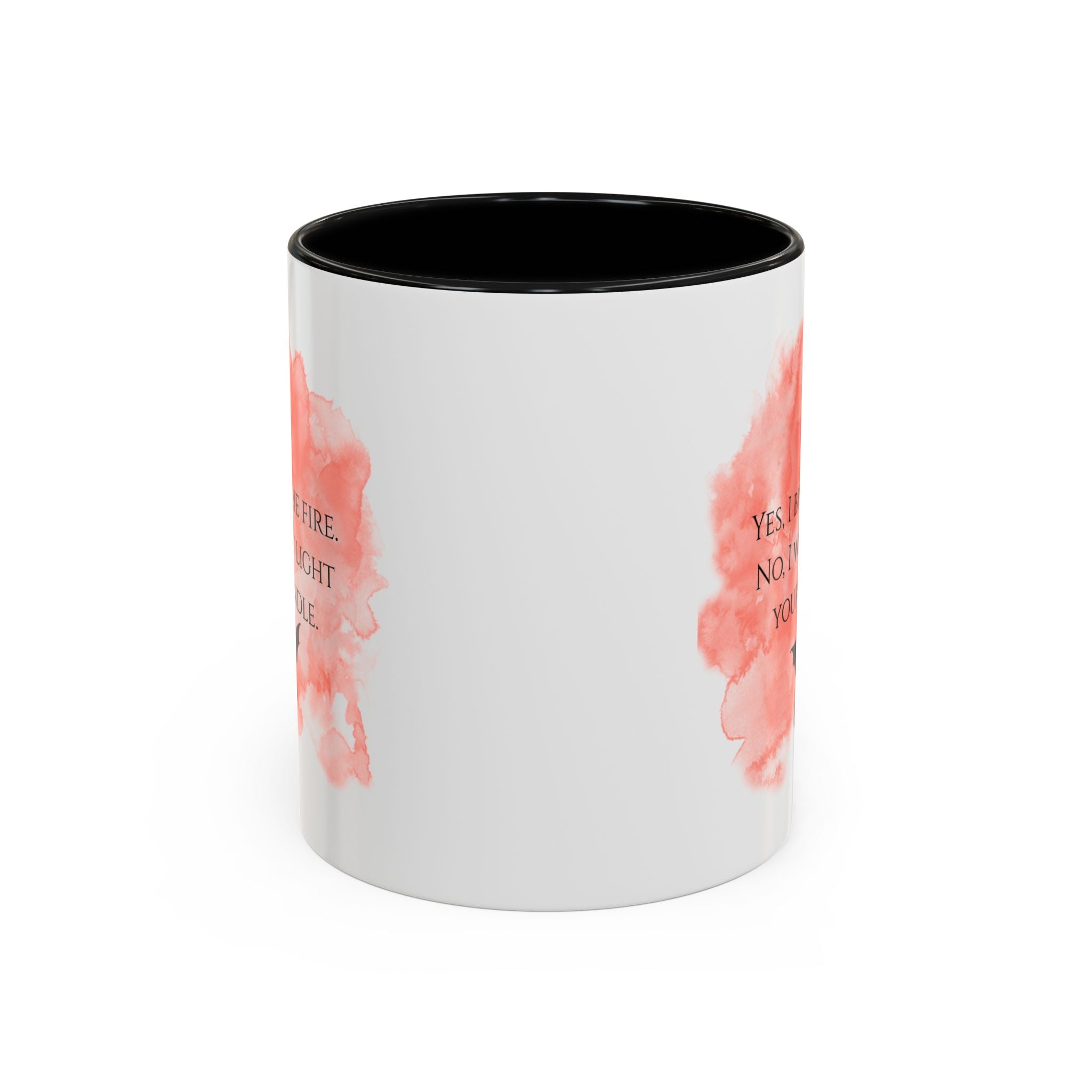 Coffee Mug — 'Yes, I Breathe Fire. No, I Won't Light Your Candle' Dragon Accent Mug