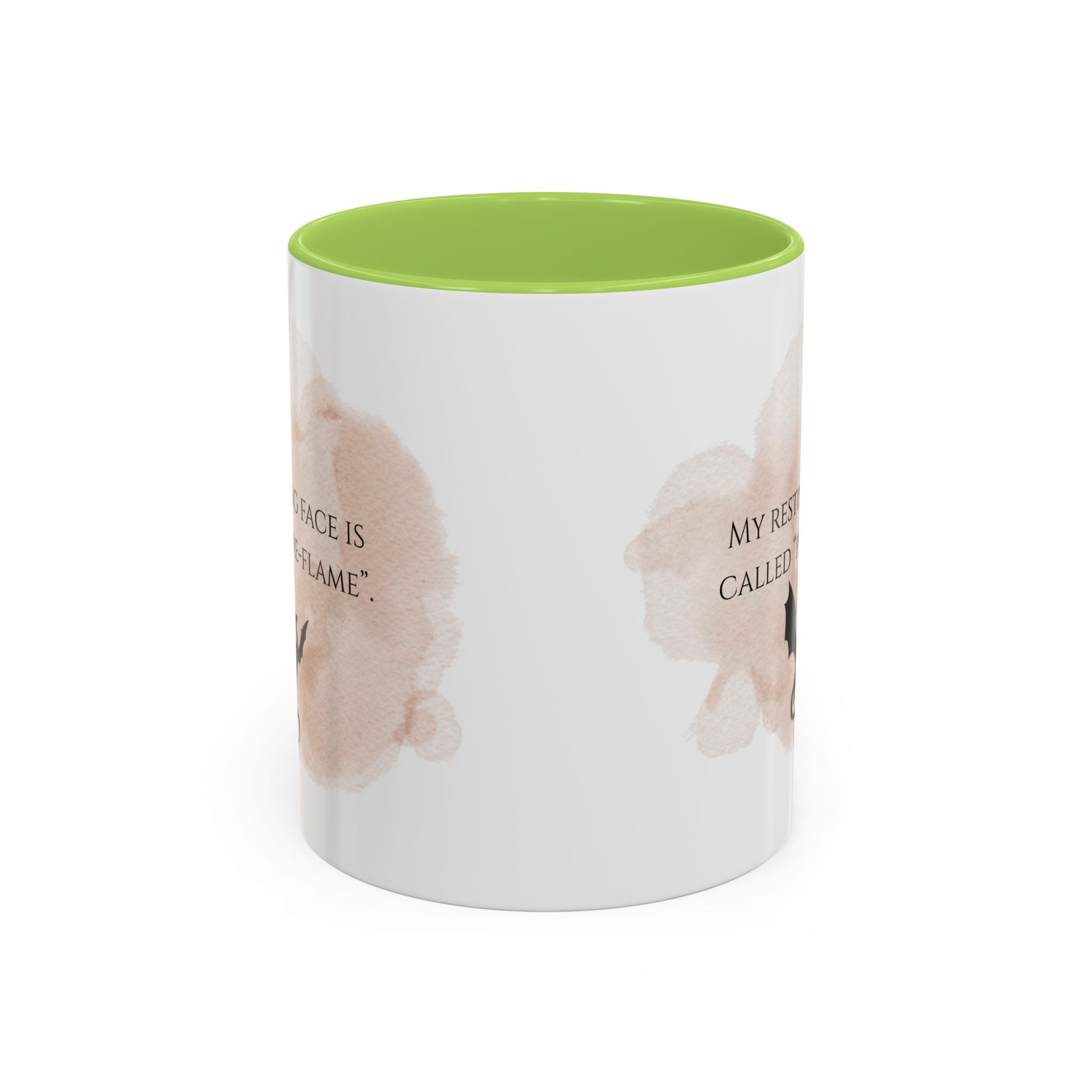 Pre-Flame Dragon Coffee Mug — Funny Resting Face Gift (11/15oz)