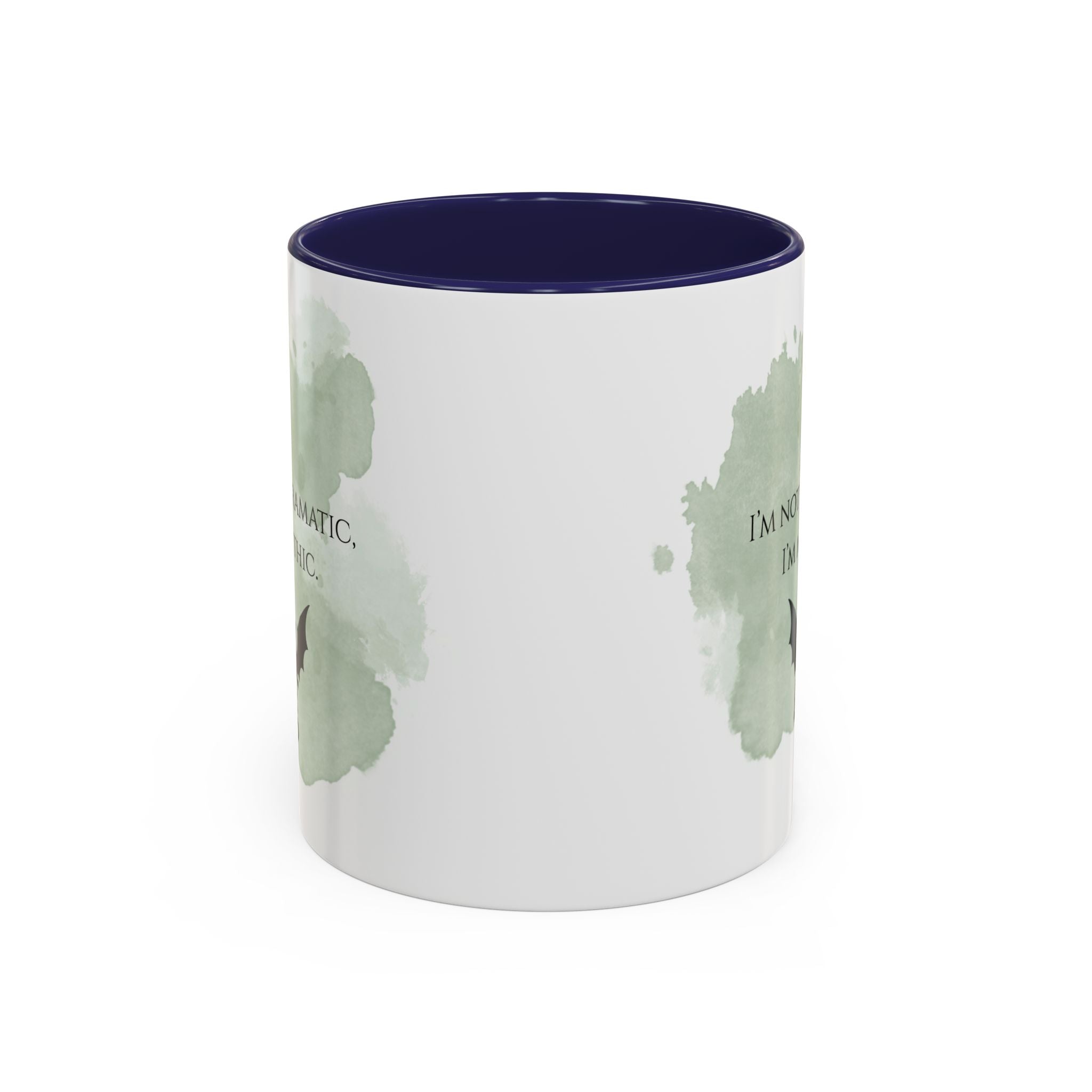 Mythic Dragon Coffee Mug — “I’m Not Dramatic, I’m Mythic” Accent Ceramic Mug
