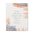 Inspirational Canvas Wall Art — “Your Mindset Shapes the Map of Your Future”