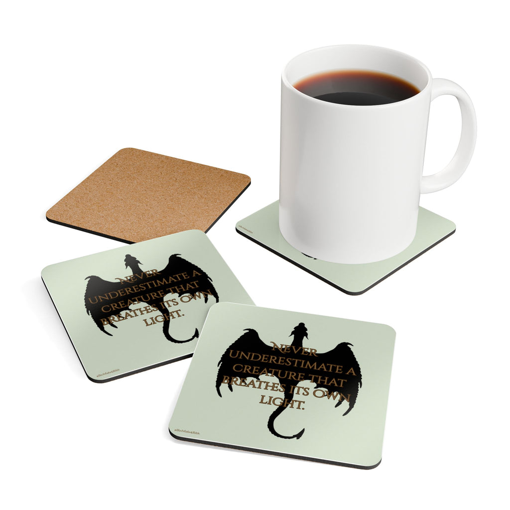 Dragon Quotes Pastel Coaster Set — Corkwood Drink Coasters
