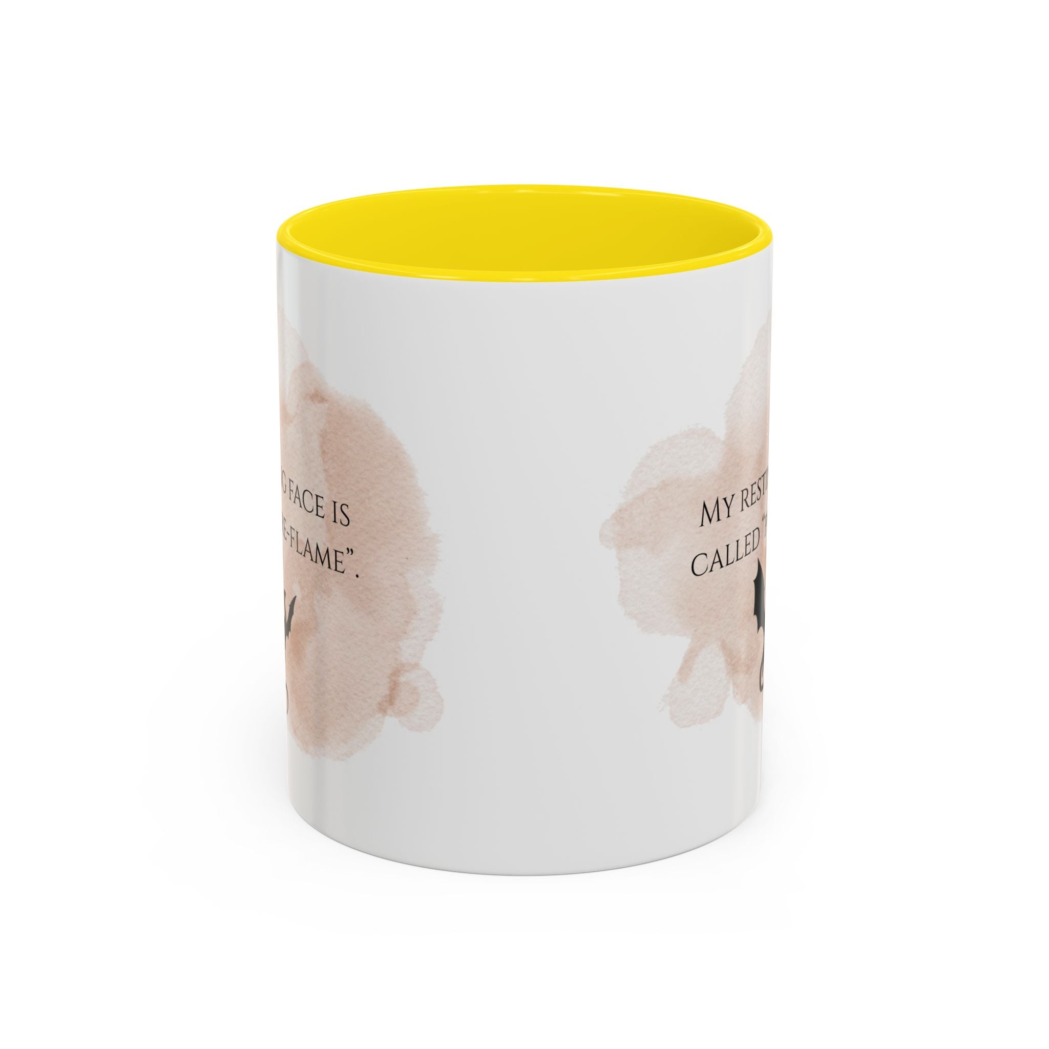 Pre-Flame Dragon Coffee Mug — Funny Resting Face Gift (11/15oz)