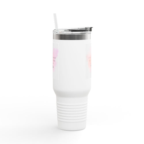40oz Insulated Travel Mug — “I Don’t Have Anger Issues, I Have Fire Solutions” Dragon Design
