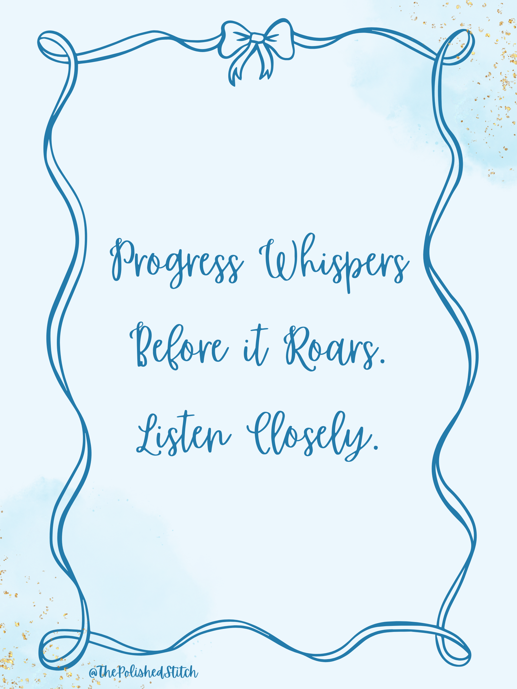 Inspirational Poster - Bows