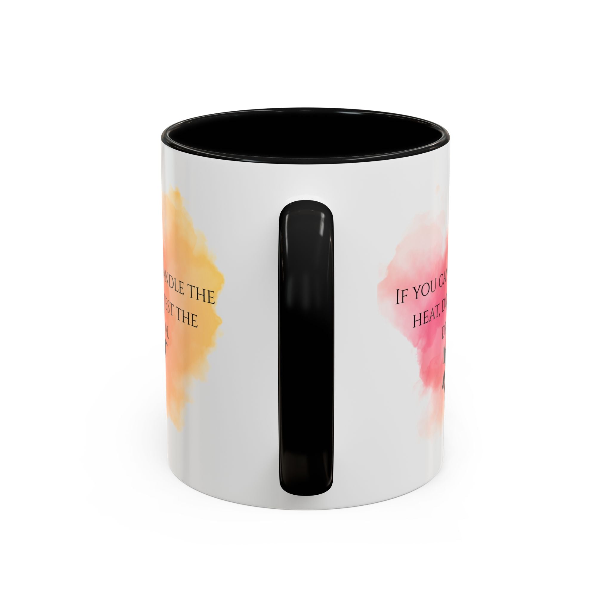 Dragon Quote Accent Coffee Mug — "If You Can't Handle the Heat, Don't Test the Dragon"