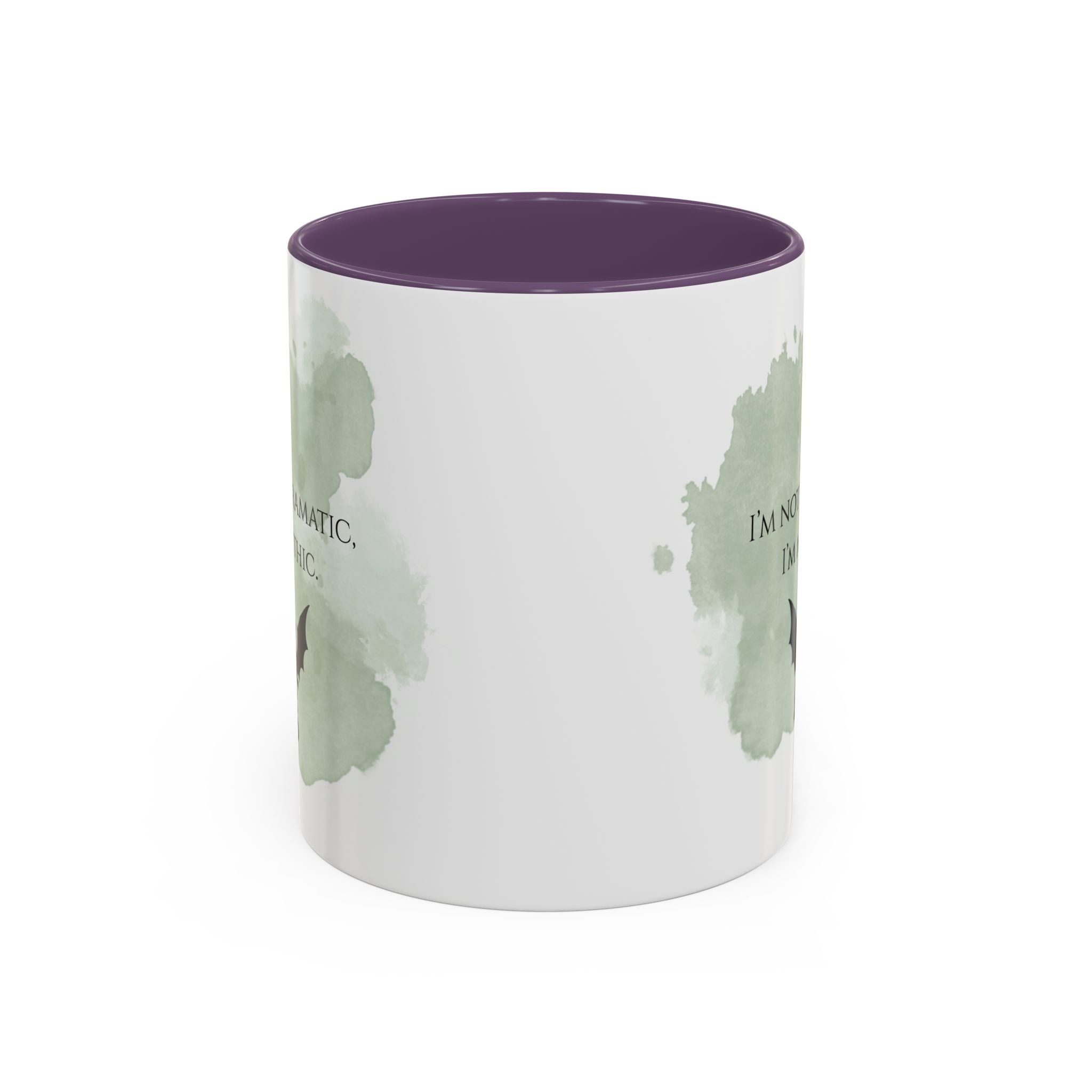 Mythic Dragon Coffee Mug — “I’m Not Dramatic, I’m Mythic” Accent Ceramic Mug