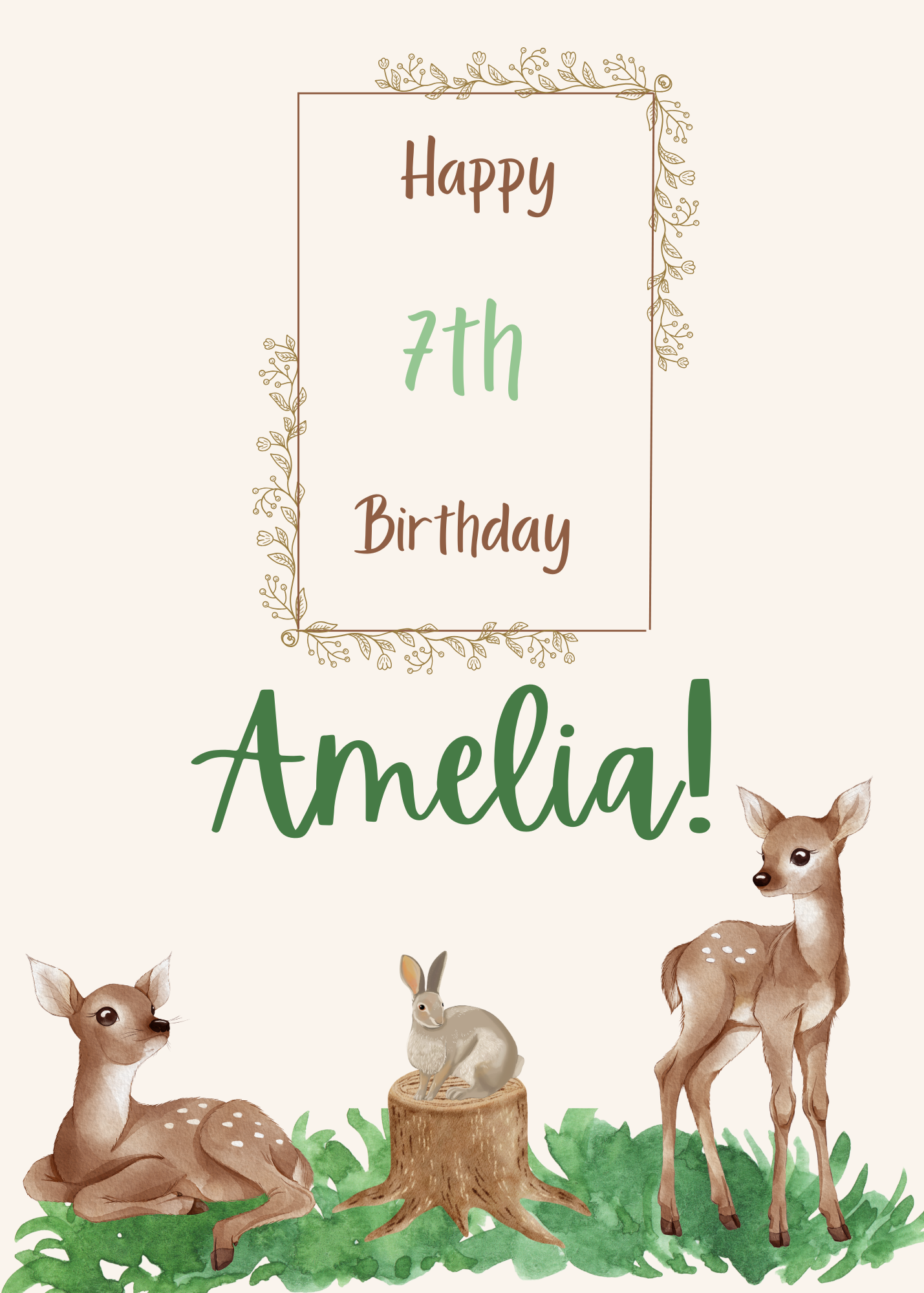 Birthday Card - Wildlife