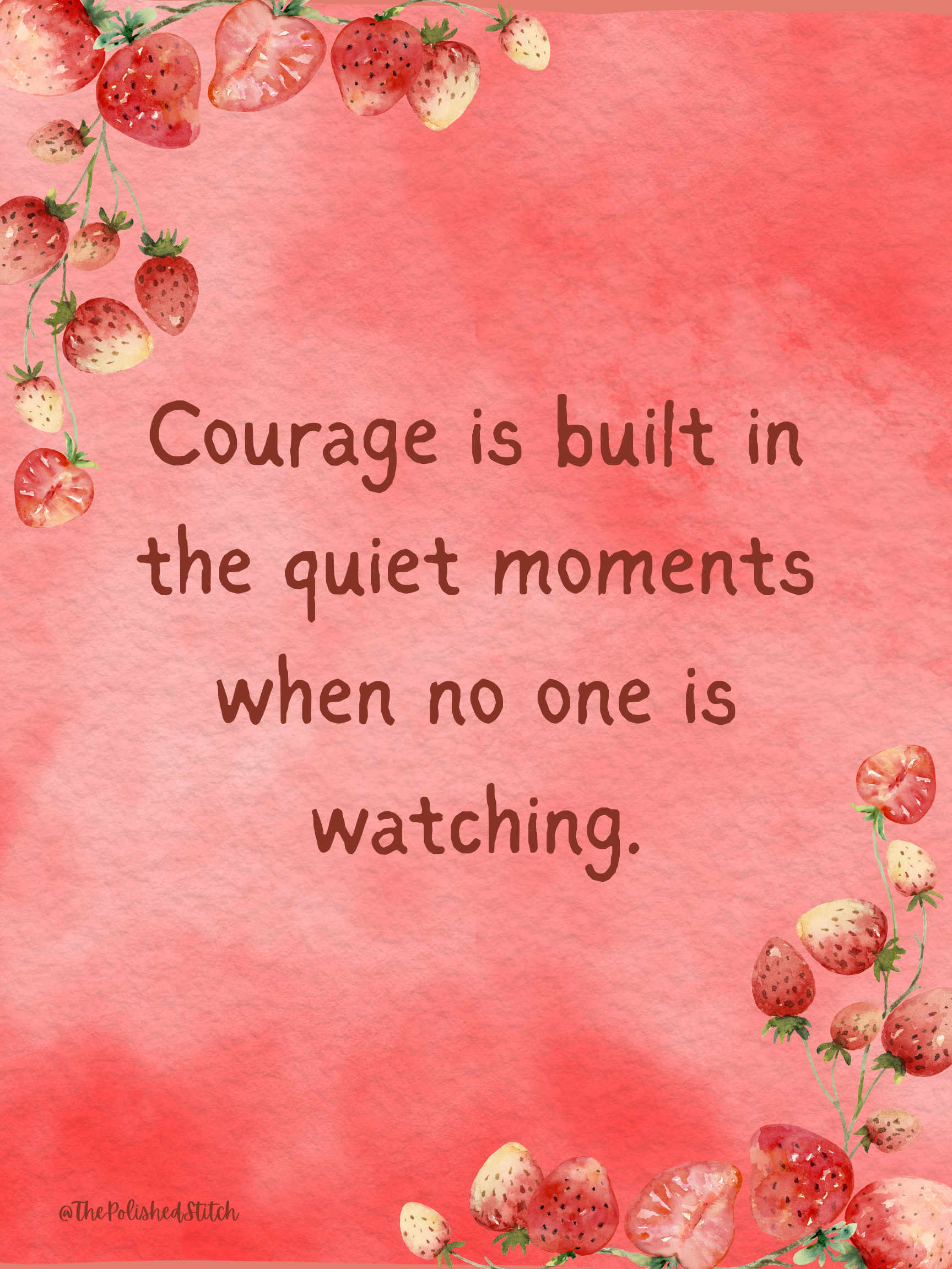 Inspirational Poster - Strawberries