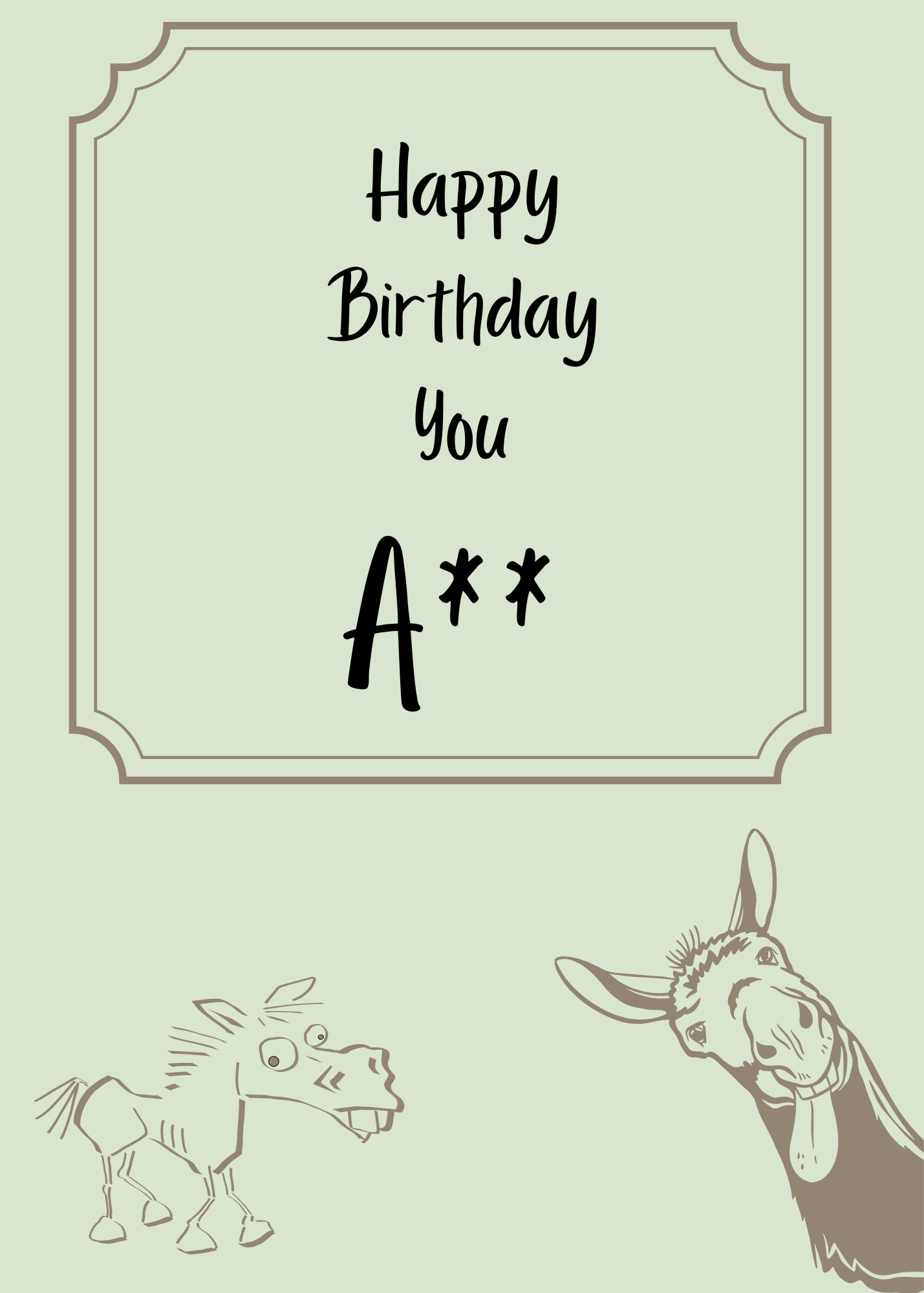 Happy Birthday - Donkey