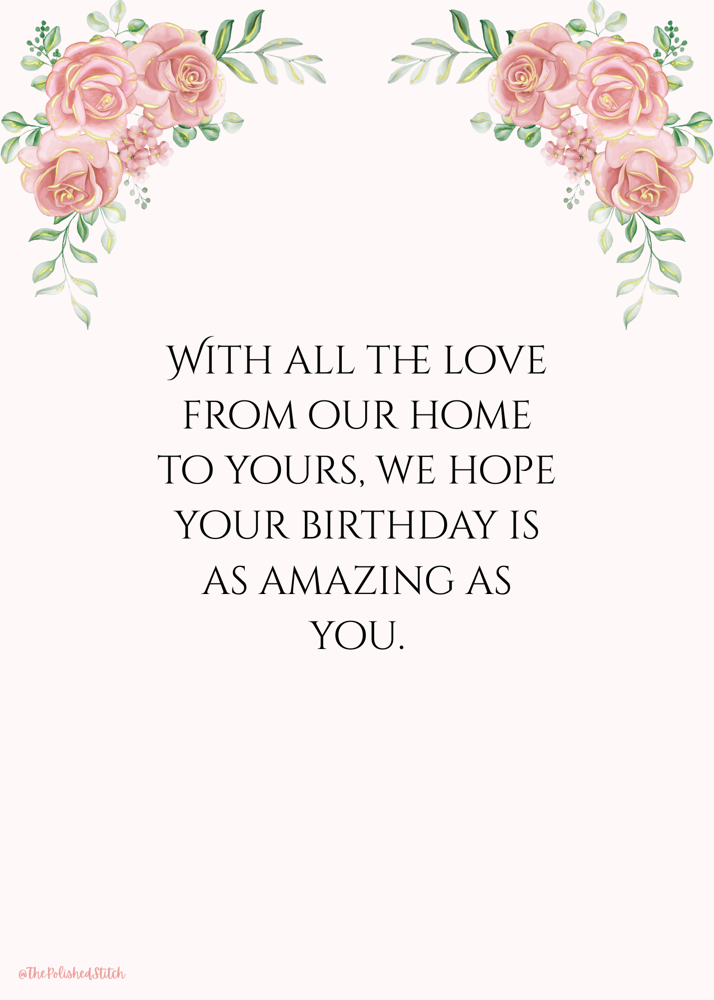 Happy Birthday - Floral