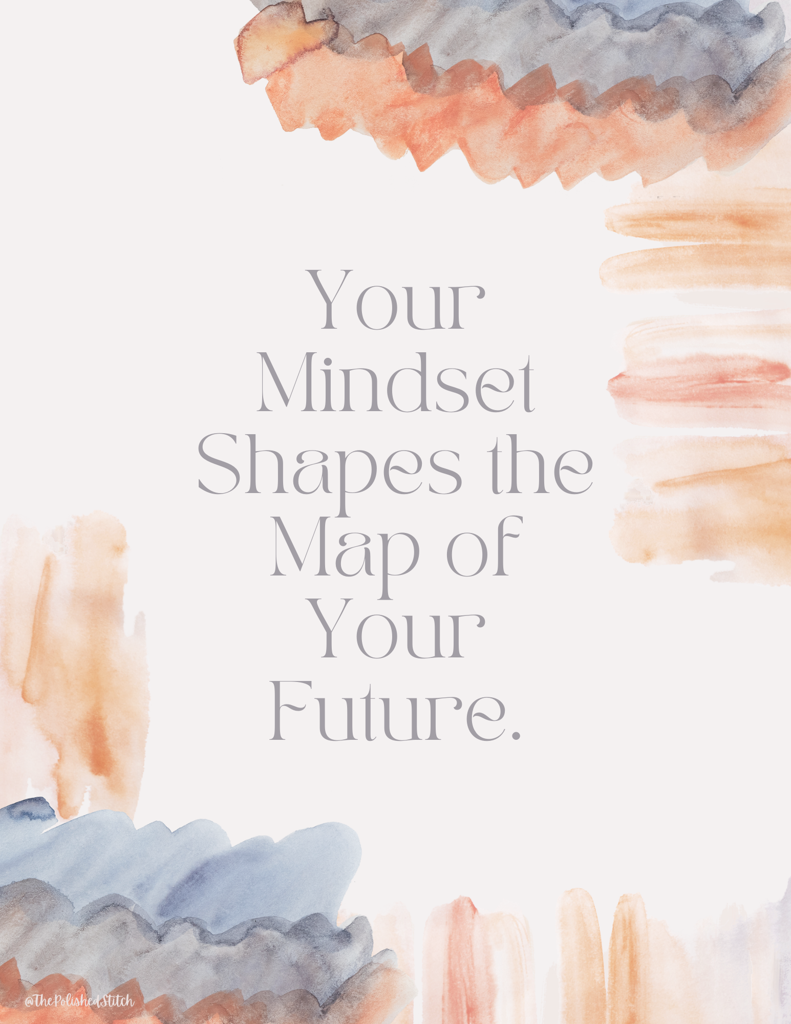 Inspirational Poster - Gray Paint