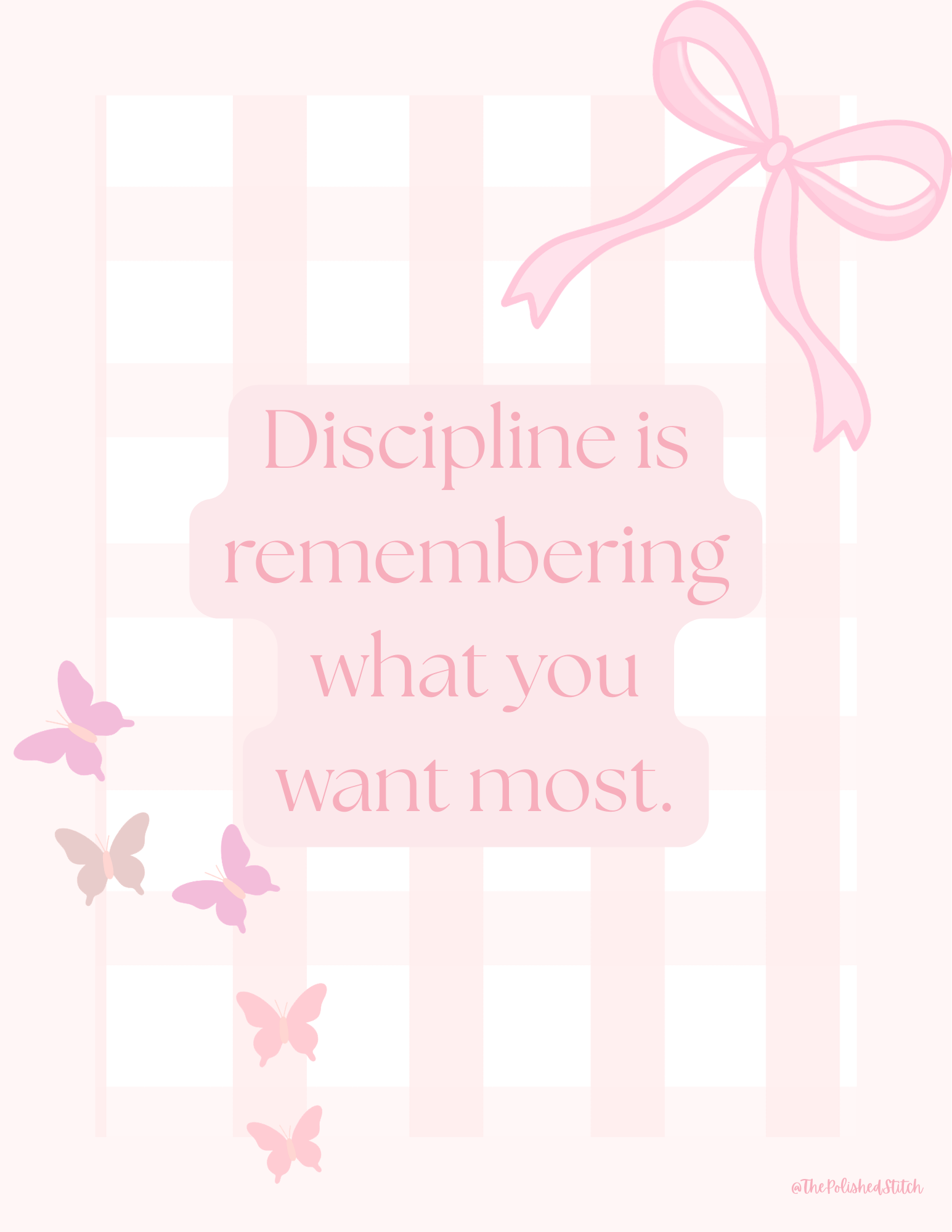 Inspirational Poster - Plaid