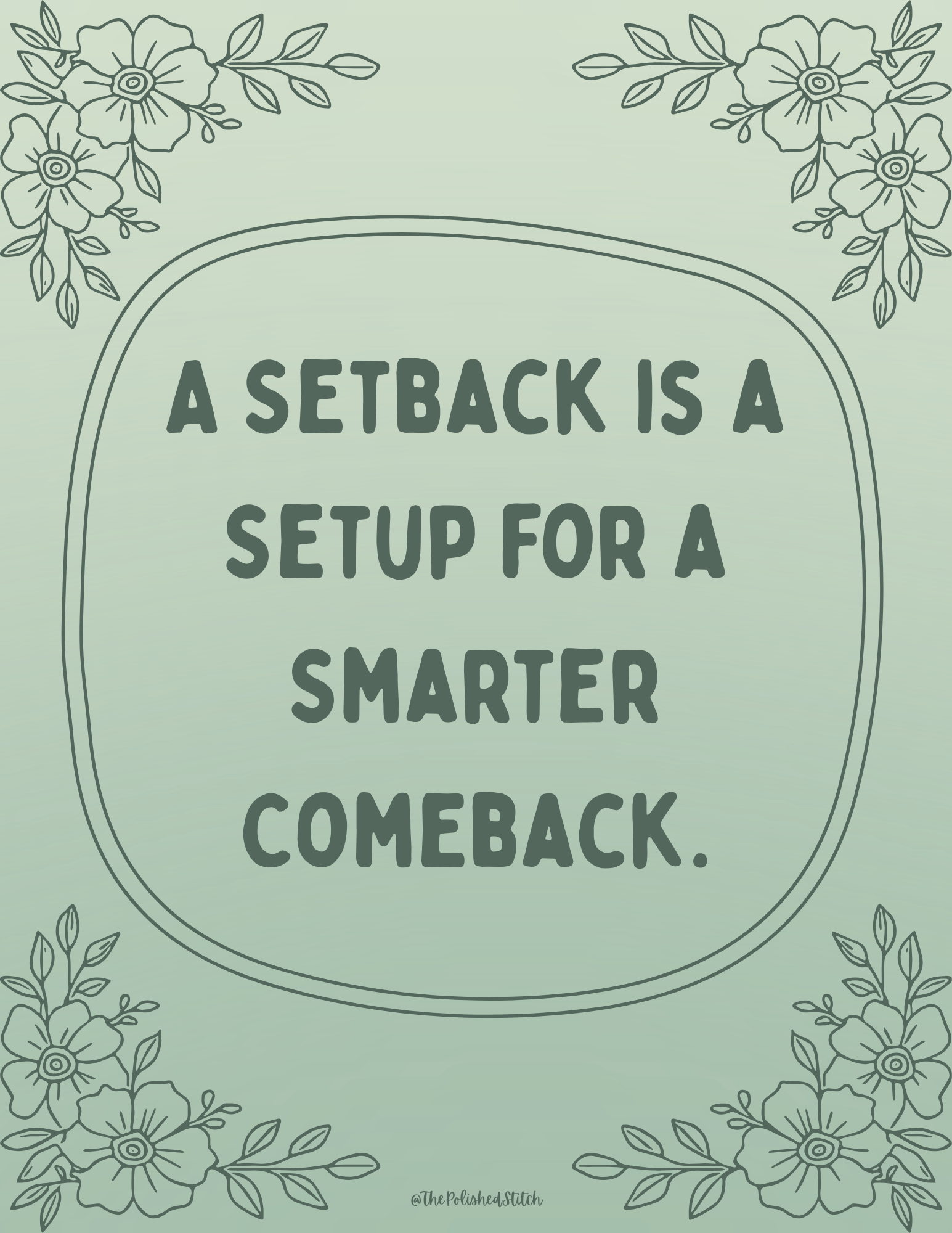 Inspirational Poster - Green