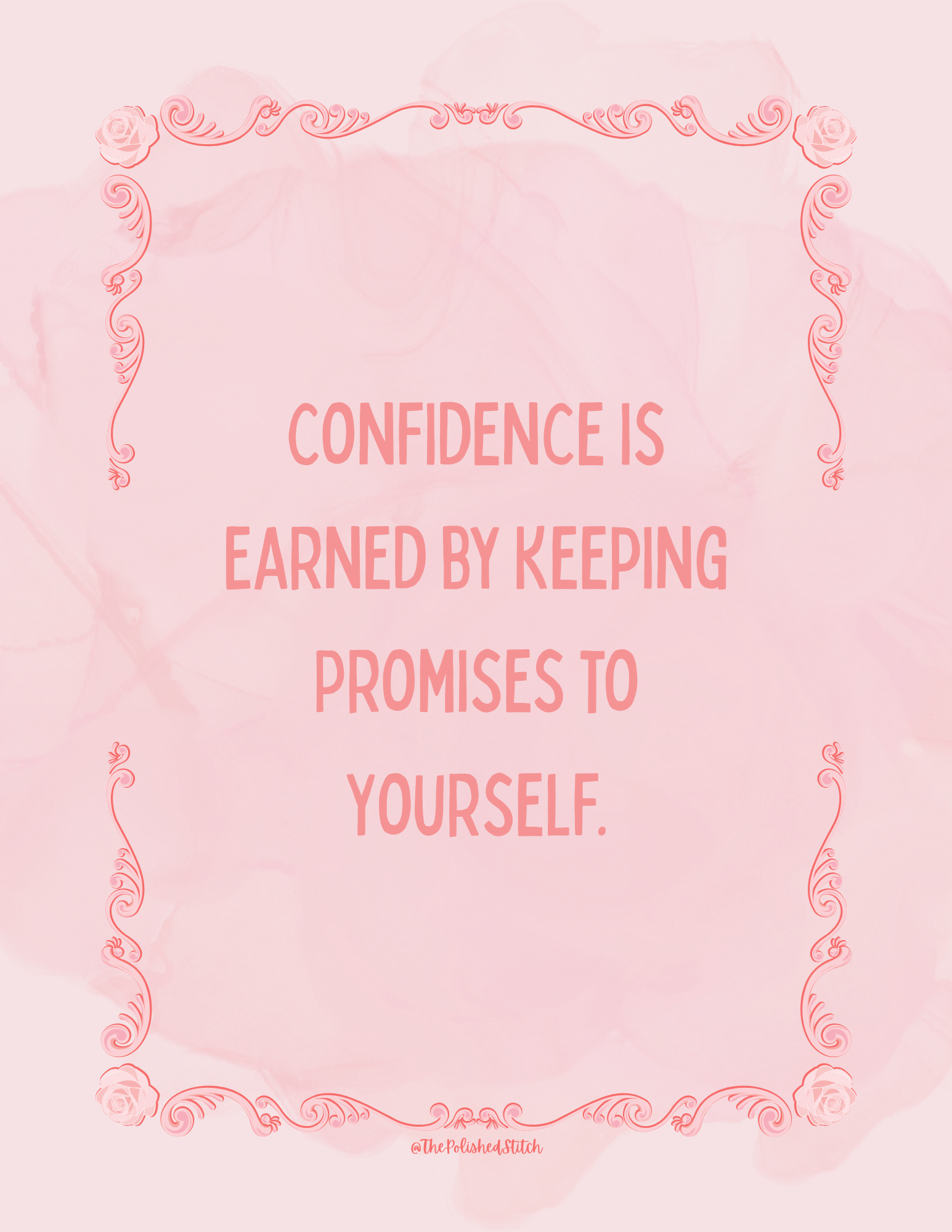 Inspirational Poster - Pink Splotch